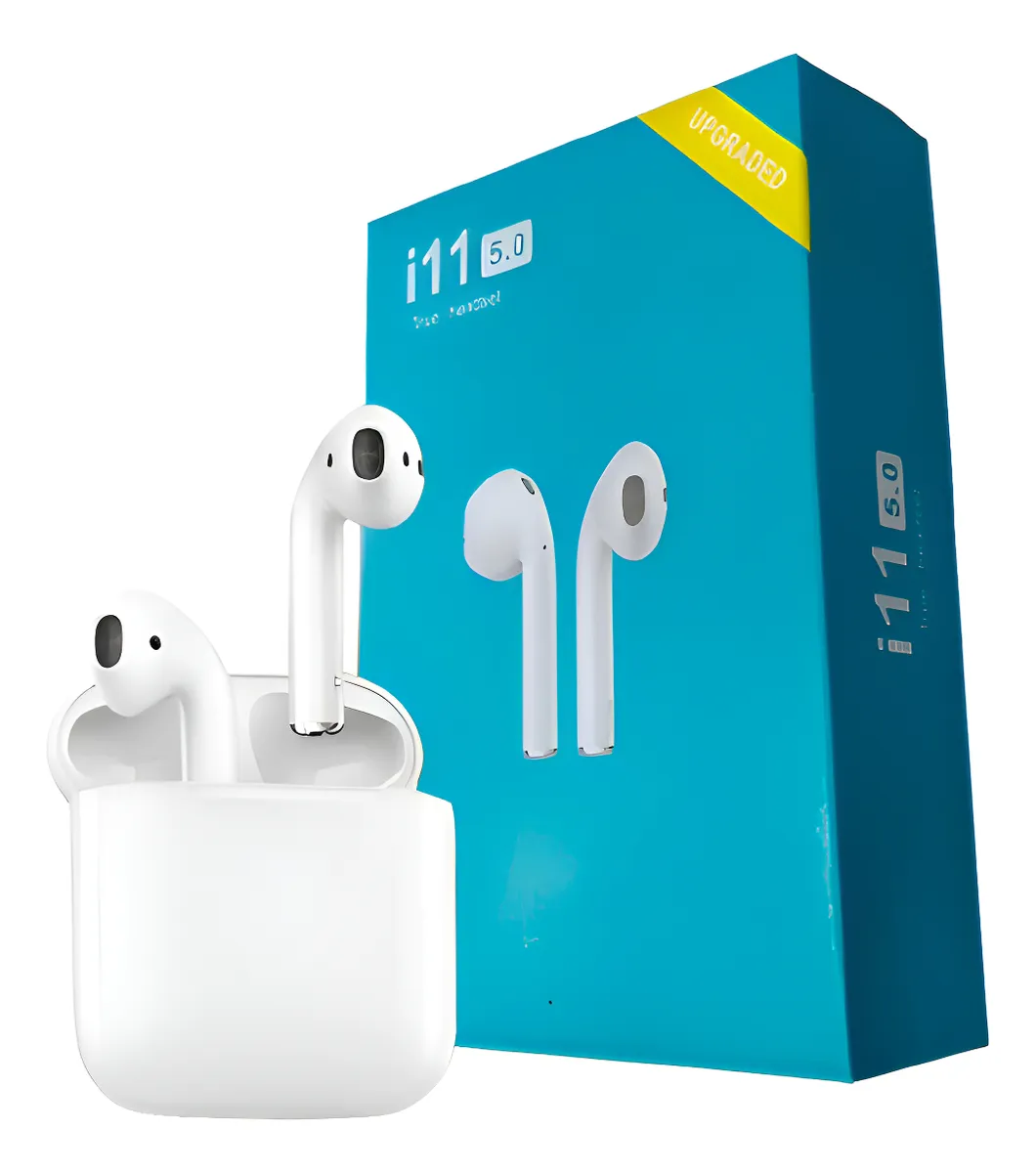 Fone De Ouvido Bluetooth I11 5.3 True Headset Sem Fio Branco